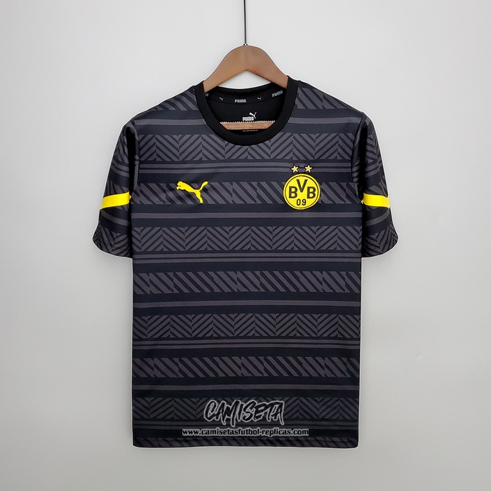 Camiseta Pre Partido del Borussia Dortmund 2022 Negro